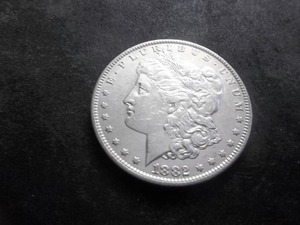 1882 O Morgan Silver Dollar