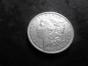 1884 O Morgan Silver Dollar