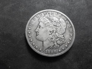 1886 O Morgan Silver Dollar