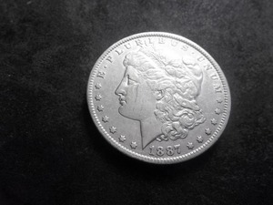 1887 O Morgan Silver Dollar