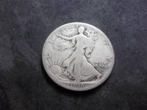 1916 S Walking Liberty Half Dollar