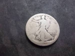 1917 D Obverse Mint Walking Liberty Half Dollar
