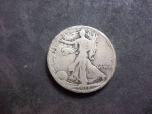 1918 S Walking Liberty Half Dollar