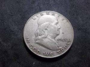 1948 Franklin Silver Half Dollar