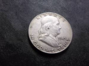 1949 Franklin Silver Half Dollar