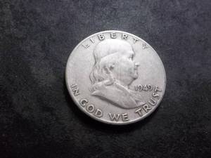 1949 S Franklin Silver Half Dollar