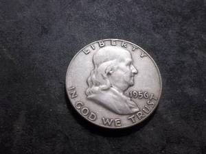 1956 Franklin Silver Half Dollar