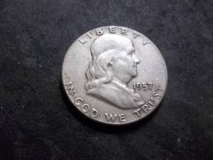 1957 Franklin Silver Half Dollar