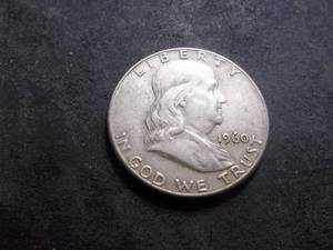 1960 Franklin Silver Half Dollar