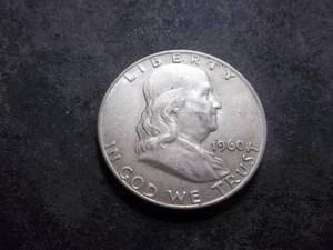 1960 D Franklin Silver Half Dollar