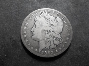 1893 CC Morgan Silver Dollar