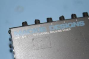 lot 38 image: Mackie CR-1604 CR1604 16 Channel Pro Audio Microphone - Line Mixer