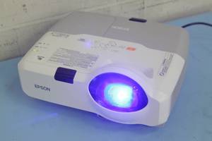 lot 66 image: Epson PowerLite Short-Throw Model 420 HDMI Conference  Home Theater Projector with Remote & More
