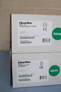 lot 132 image: New - ClearOne Max IP Pro Audio Conference Phone and Expansion Kit