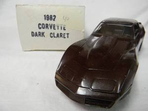 NEW IN BOX - AMTERTL 125 Scale 1982 CHEVROLET CORVETTE (DARK CLARET) Promo Car Model - GREAT PIECE - SEE PICTURES