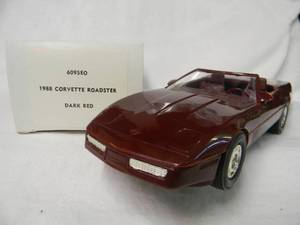 NEW IN BOX - AMTERTL 125 Scale 1988 CHEVROLET CORVETTE ROADSTER (DARK RED) Promo Car Model - GREAT PIECE - SEE PICTURES
