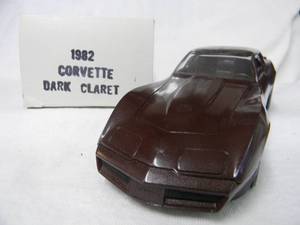 NEW IN BOX - AMTERTL 125 Scale 1982 CHEVROLET CORVETTE (DARK CLARET) Promo Car Model - GREAT PIECE - SEE PICTURES