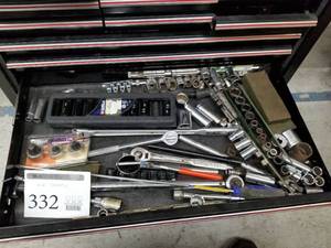 lot 332 image: Sockets, Ratchets, Pittsburg Thumbwheel Ratchet Set 3-piece, Cambell-Hausfeld Deep Drive Impact Socket Set 11-piece