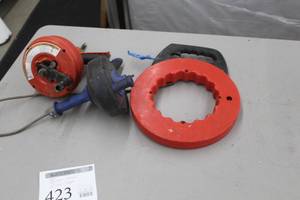 lot 423 image: Lot of (3) Hand Tools - Drain Snakes (x2), Fish Tape (x1)