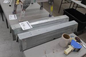 lot 439 image: Lot of (2) Metal Folding Sawhorses