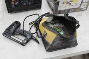 lot 452 image: 2 IN 1  Stapler and Brad Nailer, Carry Bag