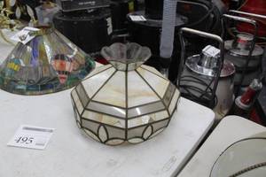 lot 495 image: Stained Glass Lamp Shade
