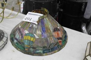 lot 494 image: Stained Glass Lamp Shade