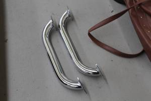 lot 509 image: Lot of (2) Chrome Plated Wall-Mount Safety Handles