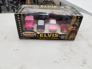 lot 609 image: Matchbox Elvis Favorite Car Collection 4-Car Set Die-Cast Metal Replica Adult Collectible (In Original Packaging)