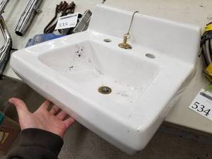 lot 534 image: Bathroom Sink Single Basin 2-handle