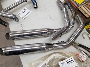 lot 537 image: Lot of  Motorcycle Exhaust Pipes
