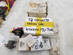 lot 545 image: Lot of (9) Vintage Chevrolet Corvette Auto Parts