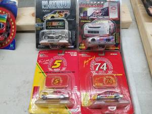 lot 621 image: Lot of (4) Racing Champions NASCAR Stock Car 164 Scale Die-Cast Metal Replica Adult Collectible (In Original Packaging)
