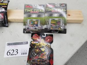 lot 623 image: Lot of (3) Racing Champions NASCAR Stock Car 164 Scale Die-Cast Metal Replica Adult Collectible (In Original Packaging)