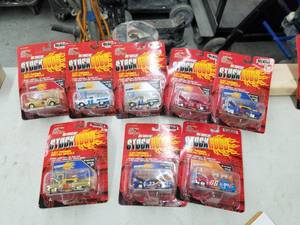 lot 631 image: Lot of (8) Racing Champions Stock Rods 3.25 NASCAR Stock Car 164 Scale Die-Cast Metal Replica Adult Collectible (In Original Packaging)