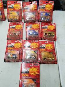 lot 632 image: Lot of (10) Racing Champions Stock Rods 3.25 NASCAR Stock Car 164 Scale Die-Cast Metal Replica Adult Collectible (In Original Packaging)