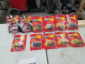 lot 629 image: Lot of (11) Racing Champions Stock Rods 3.25 NASCAR Stock Car 164 Scale Die-Cast Metal Replica Adult Collectible (In Original Packaging)