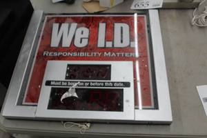 lot 653 image: 2011 Neon Source WE I.D. Commercial Lighted Display