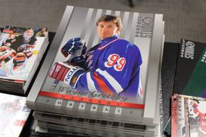 lot 36 image: NHL Hockey Oversized Hockey Card Resale Lot  100s of Cards