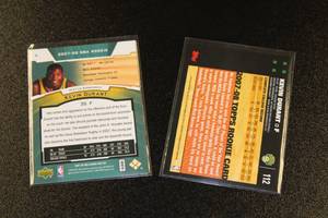 lot 41 image: 2007-08 Topps & Upper Deck Kevin Durant Rookie Card Lot  2 Rookie Cards