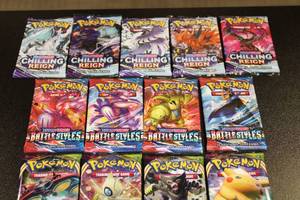 lot 63 image: Pokemon Factory Sealed Pack Art Lot  17 Packs