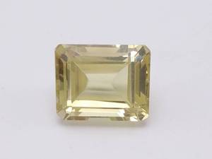 Modified Emerald Cut 4.98 Natural Lemon Quartz Gemstone