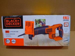 Black & Decker 20-VOLT MAX LITHIUM-ION CORDLESS RECIPROCATING SAW TOOL ONLY (SKU 766)