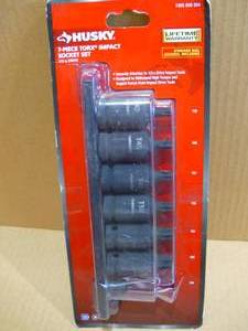 HUSKY 12 IN. DRV IMPCT TORX SET 7PC  Missing 1 Socket (SKU 767)