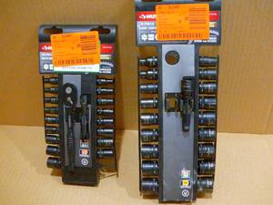 HUSKY 20PC UNIVERSAL RATSKT SET14 (MISSING SOCKET)     HUSKY 20PC UNIVERSAL RATSKT SET38 (MISSING RATCHET) (SKU 774)