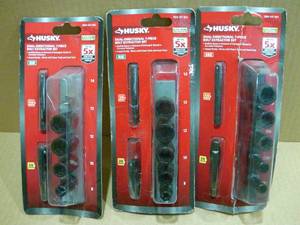 HUSKY 7PC  EXTRACTRION SCKT SET SAE     HUSKY 7PC  EXTRACTRION SOCKET SET MM Qty 2 (MISSING 1 SOCKET) (SKU 739)