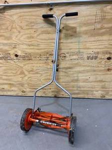 AMERICAN 14 in. 4-Blade Manual Walk Behind Reel Lawn Mower