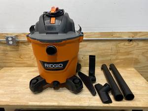 RIDGID 12 Gal. 5.0-Peak HP NXT WetDry Shop Vacuum with Filter, Hose and Accessories