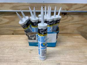 DAP Case of-  Alex Fast Dry 10.1 oz. White Acrylic Latex Plus Silicone Caulk (12 tubes)