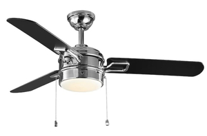 HOME DECORATORS COLLECTION Stillmore 52 in. Integrated LED Chrome Ceiling Fan with Light Kit